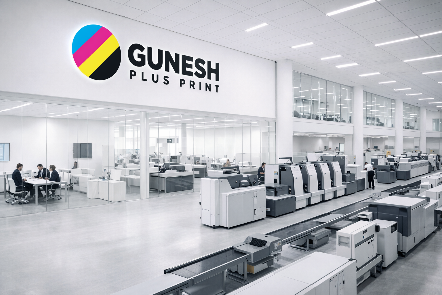 Производственный процесс в типографии Gunesh Print