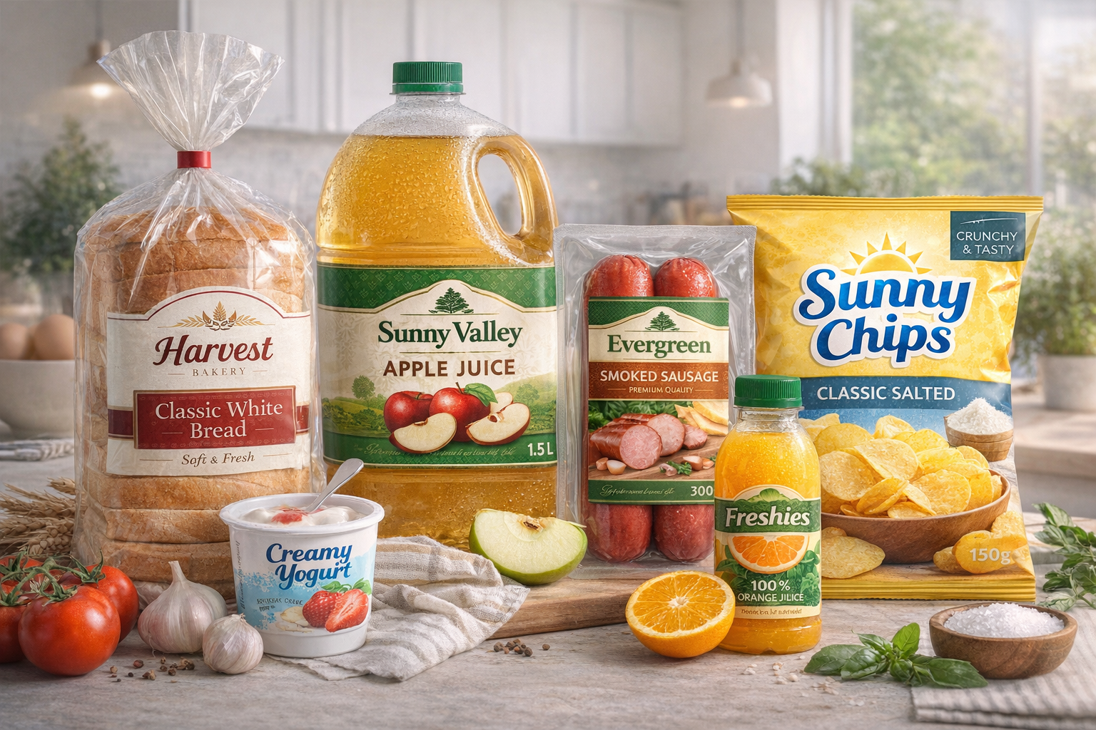 Наклейки и этикетки с логотипом для упаковки товаров крупным планом