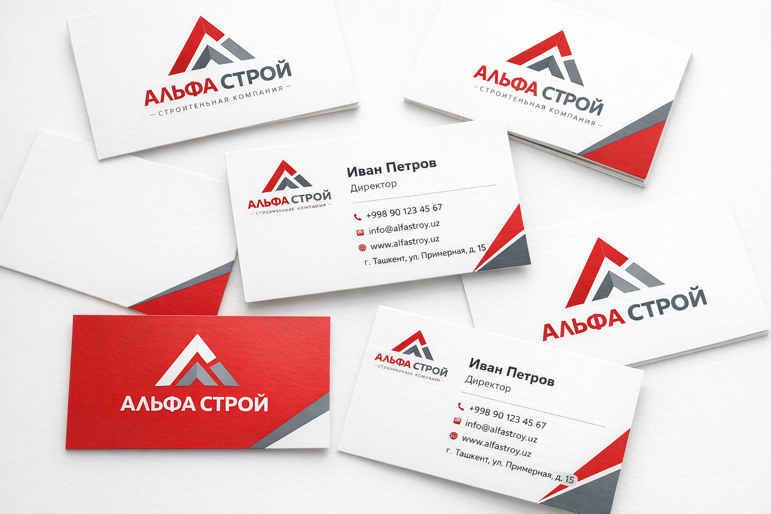 Пример качественной печати визиток на плотной бумаге в типографии в Ташкенте