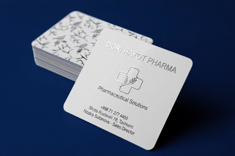 Ламинированные визитки