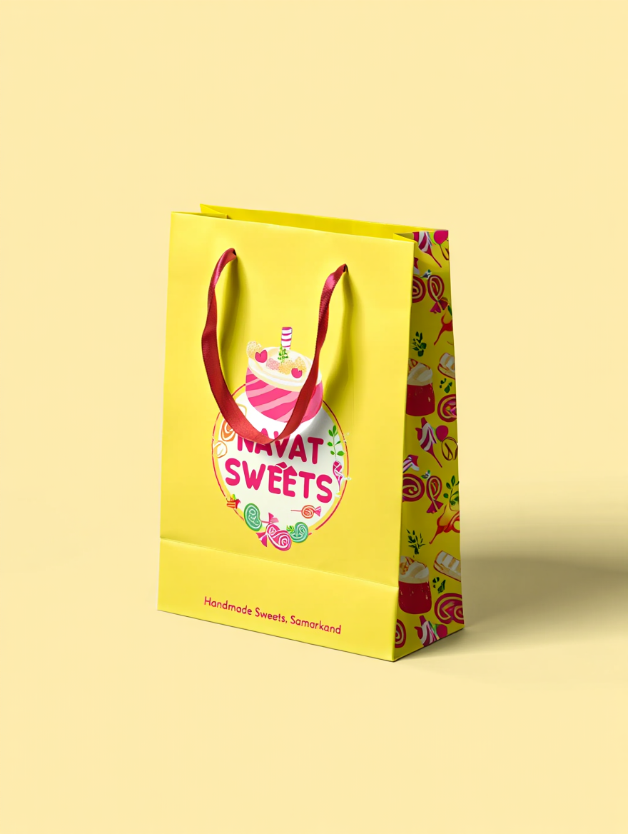 Бумажные пакеты с ручками | Gunesh Print
