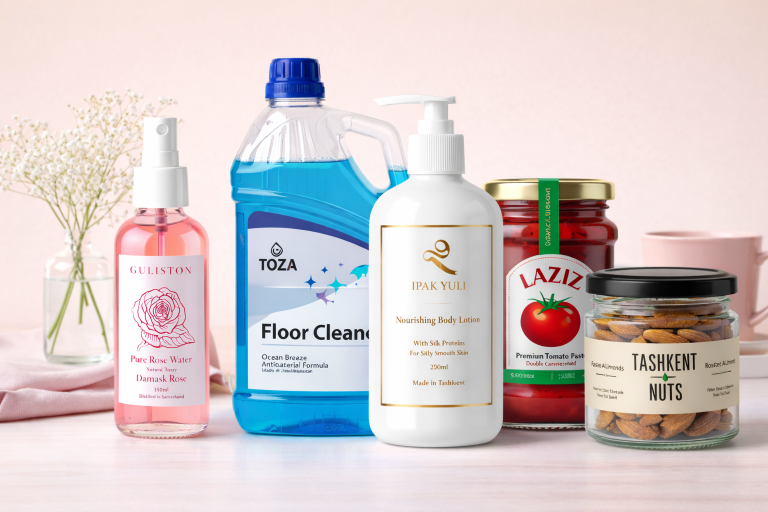 Наклейки и этикетки для продуктов