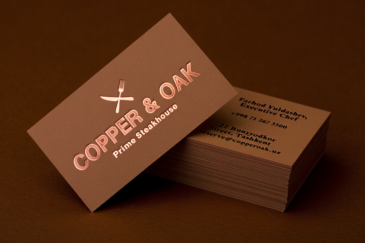 Визитки с тиснением | Gunesh Print