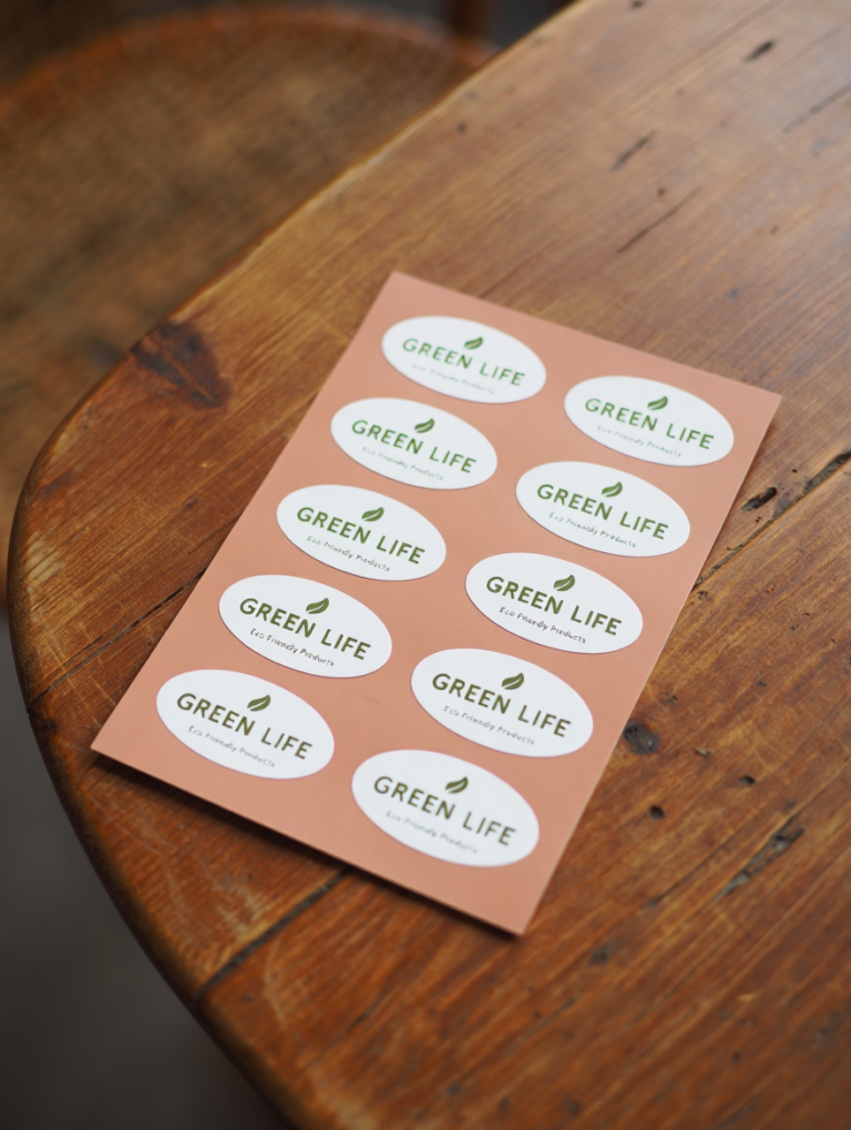 Наклейки с логотипом